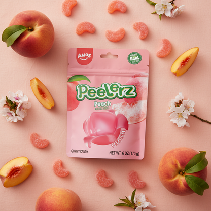 Peelerz Peach – Flat Lay