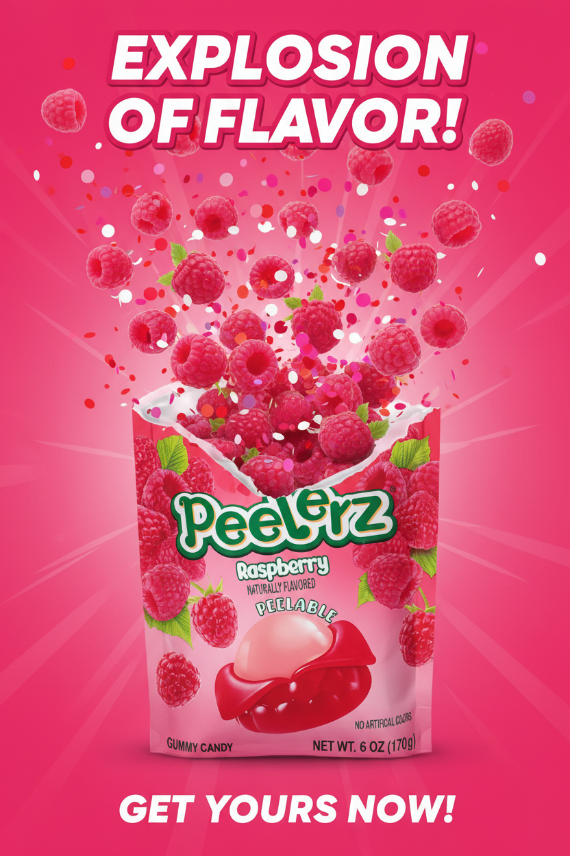 Peelerz Raspberry Social Ad