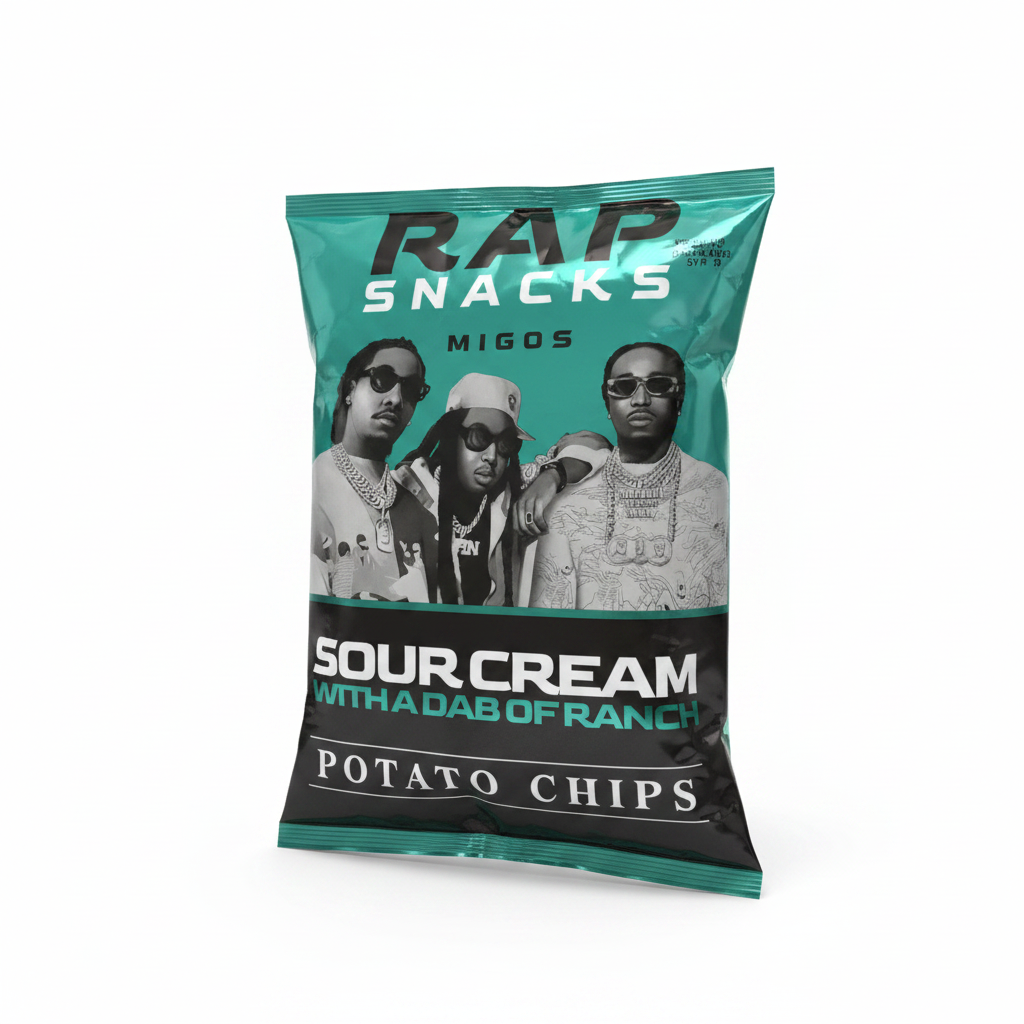 Rap Snacks Migos Sour Cream with a Dab of Ranch