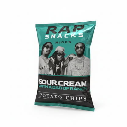 Rap Snacks Migos Sour Cream with a Dab of Ranch