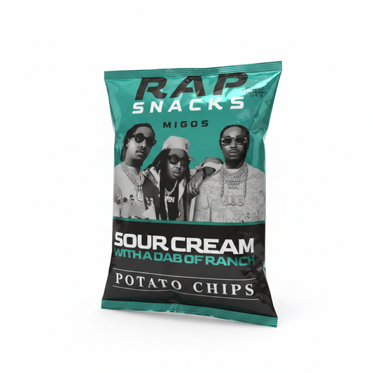 Rap Snacks Migos Sour Cream with a Dab of Ranch