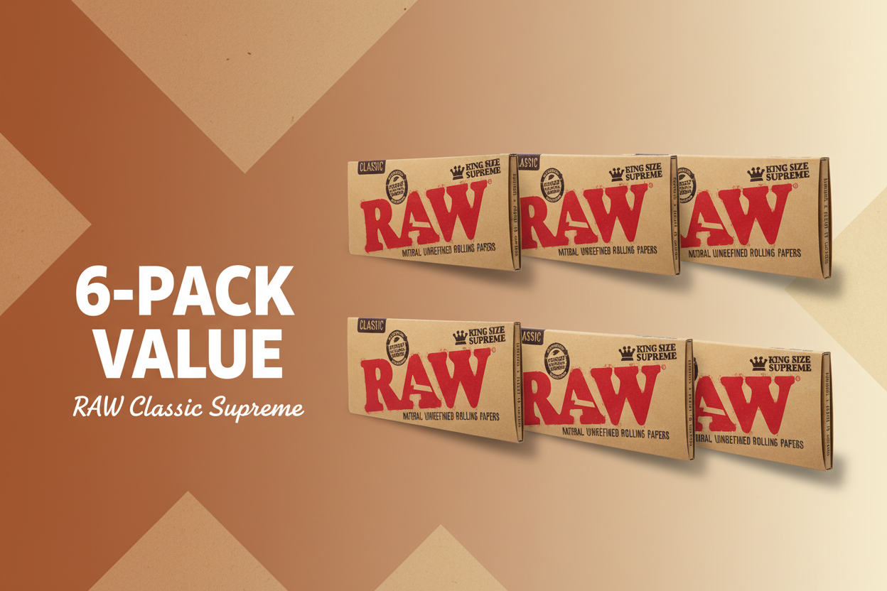 RAW Classic King Size Supreme 6 Pack
