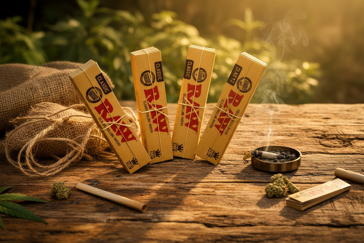 RAW Classic Rolling Paper King Size Slim 4 Pack