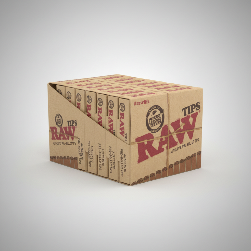 RAW Tips Display Box Angled