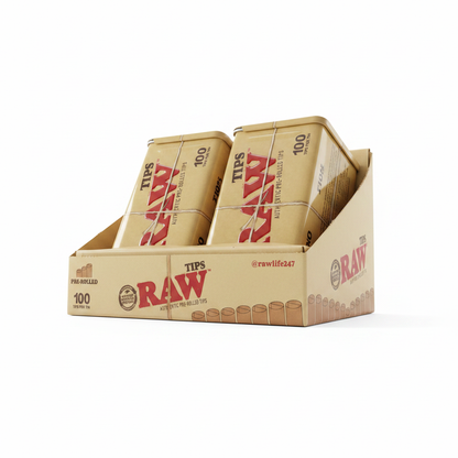 RAW Tips Display Box – Low Angle