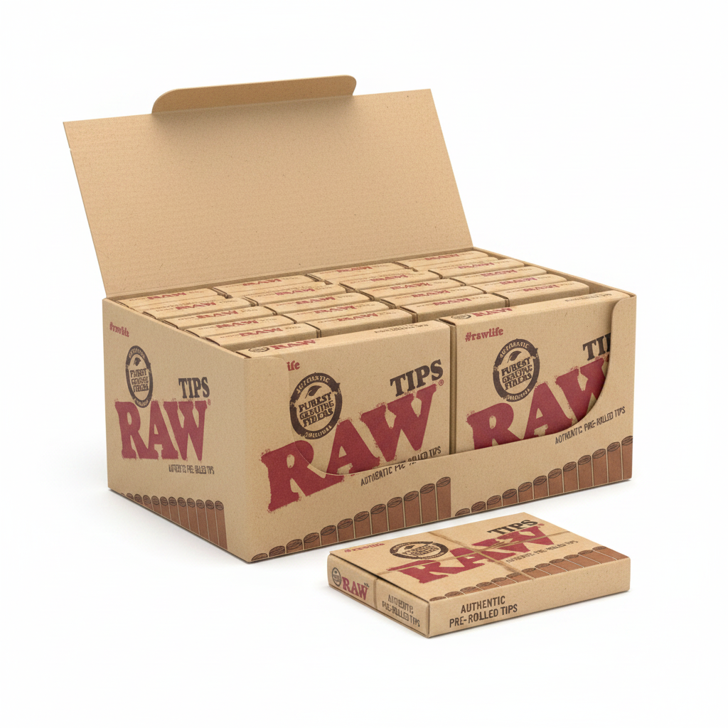 RAW Tips Display Box with Pack