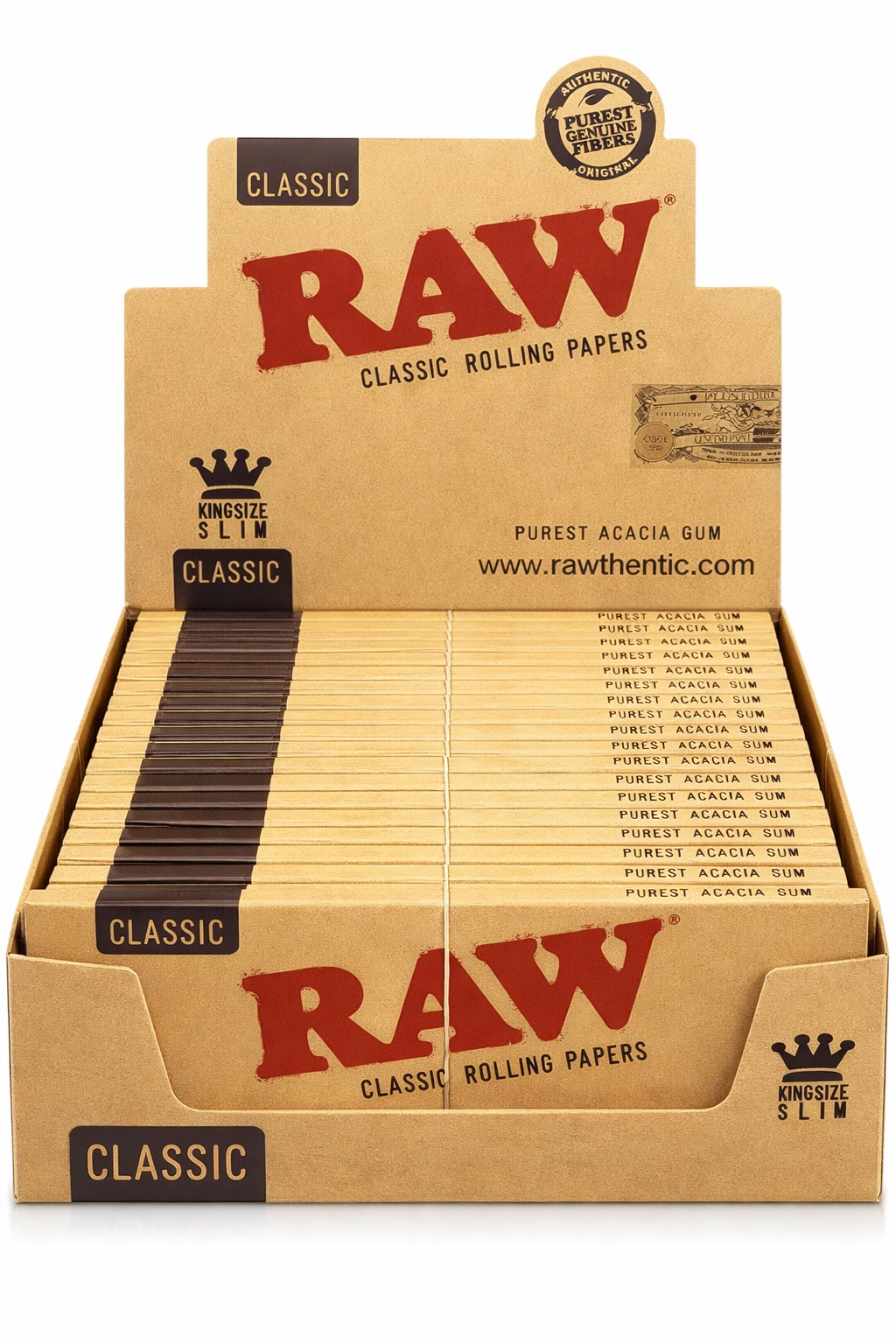 Raw Paper Organic Hemp King Size Slim Box of 48