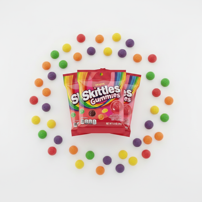 Skittles 3-Pack Flat Lay