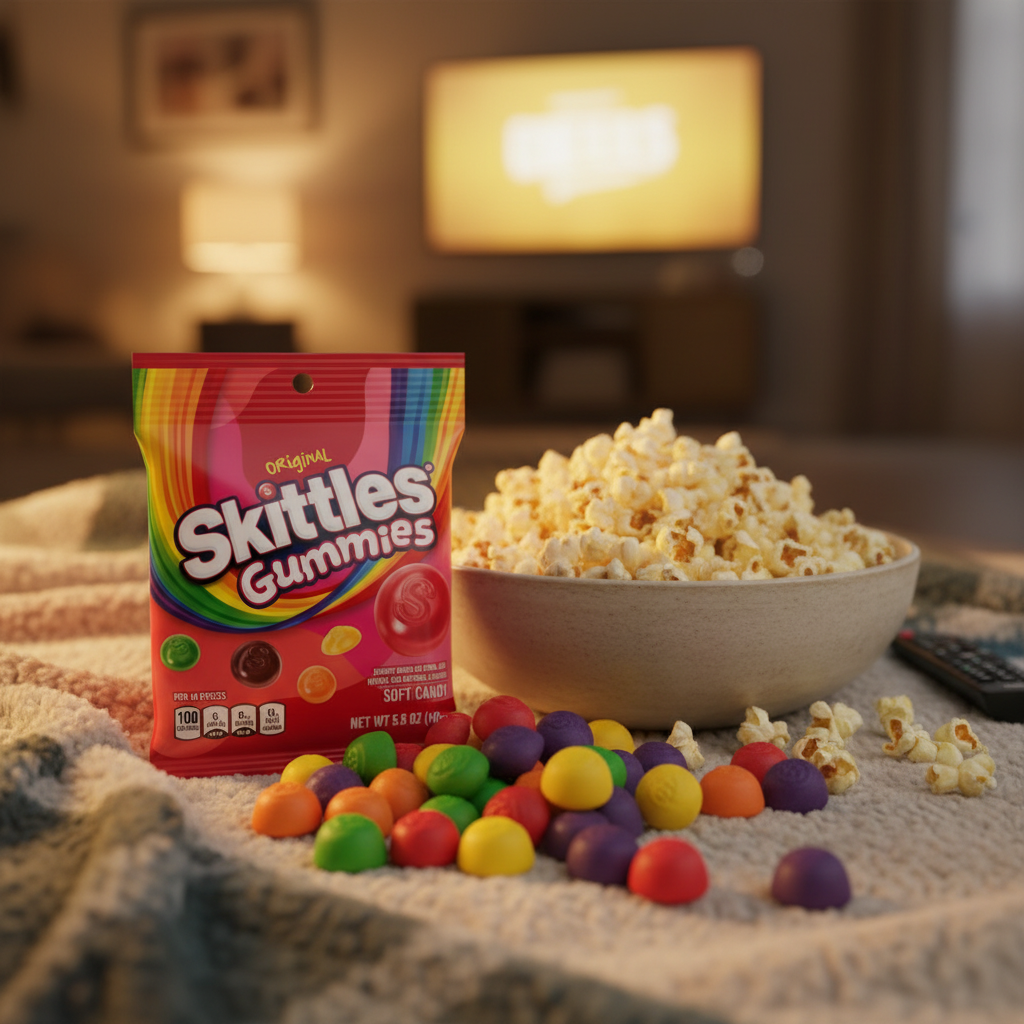 Skittles Gummies Movie Night