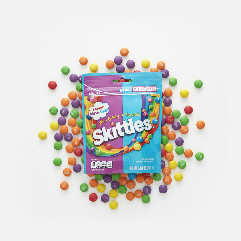 Skittles Mash-Ups Flat Lay