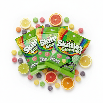 Skittles Sour 3-Pack Flat Lay