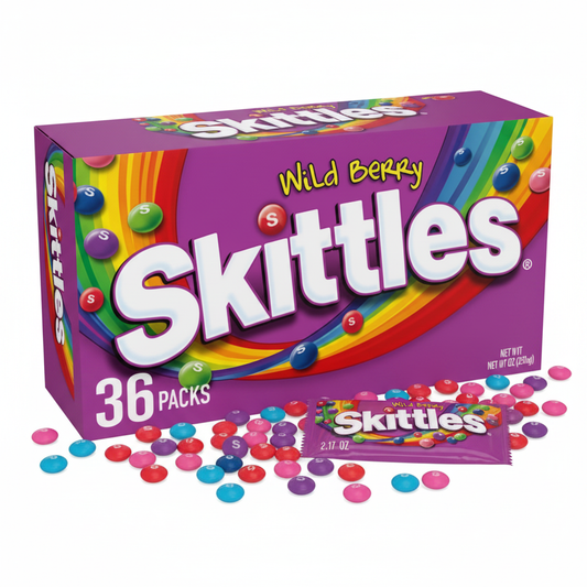 Skittles Wild Berry Regular Size Box of 36
