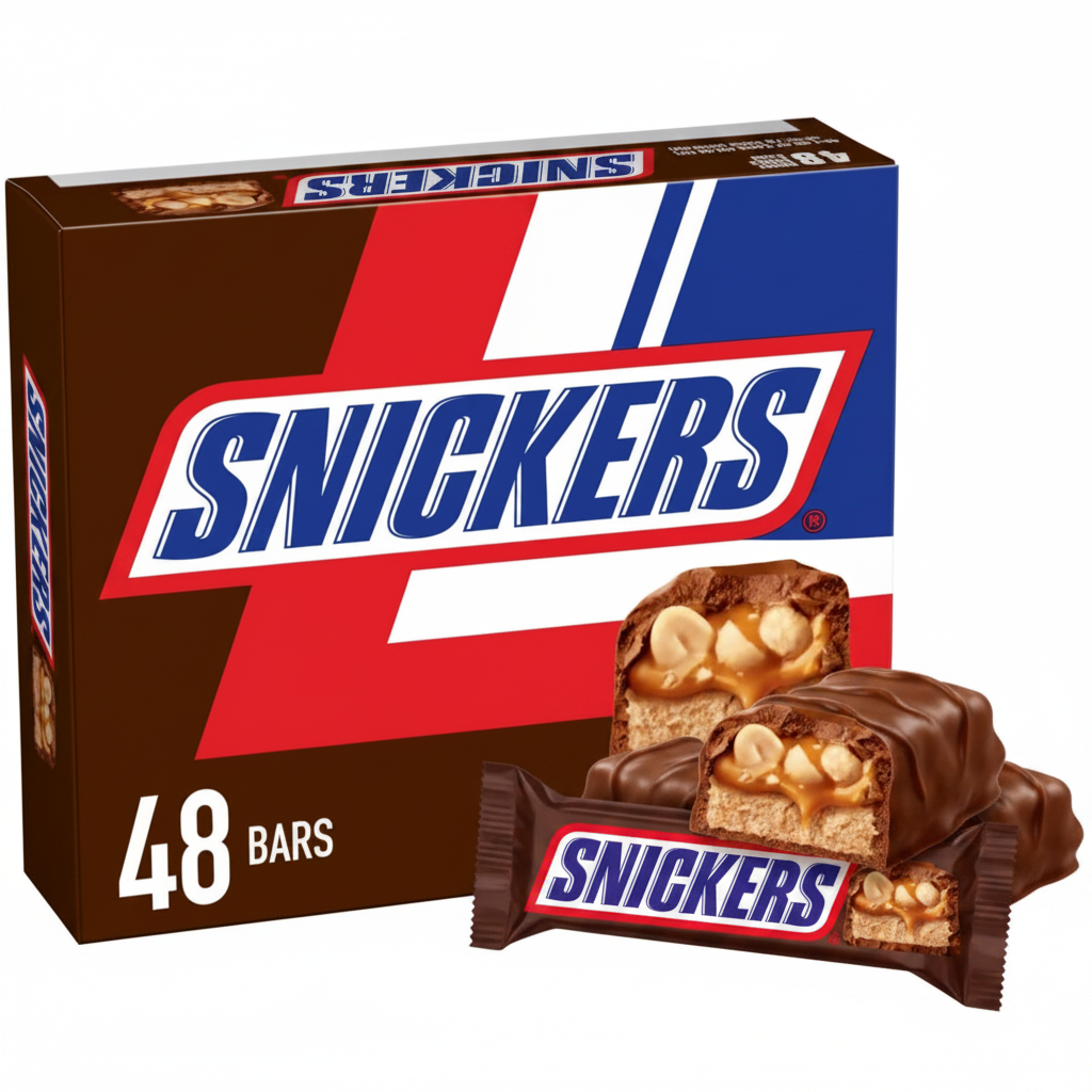 Snickers Candy Bar Regular Size Box of 48