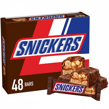 Snickers Candy Bar Regular Size Box of 48