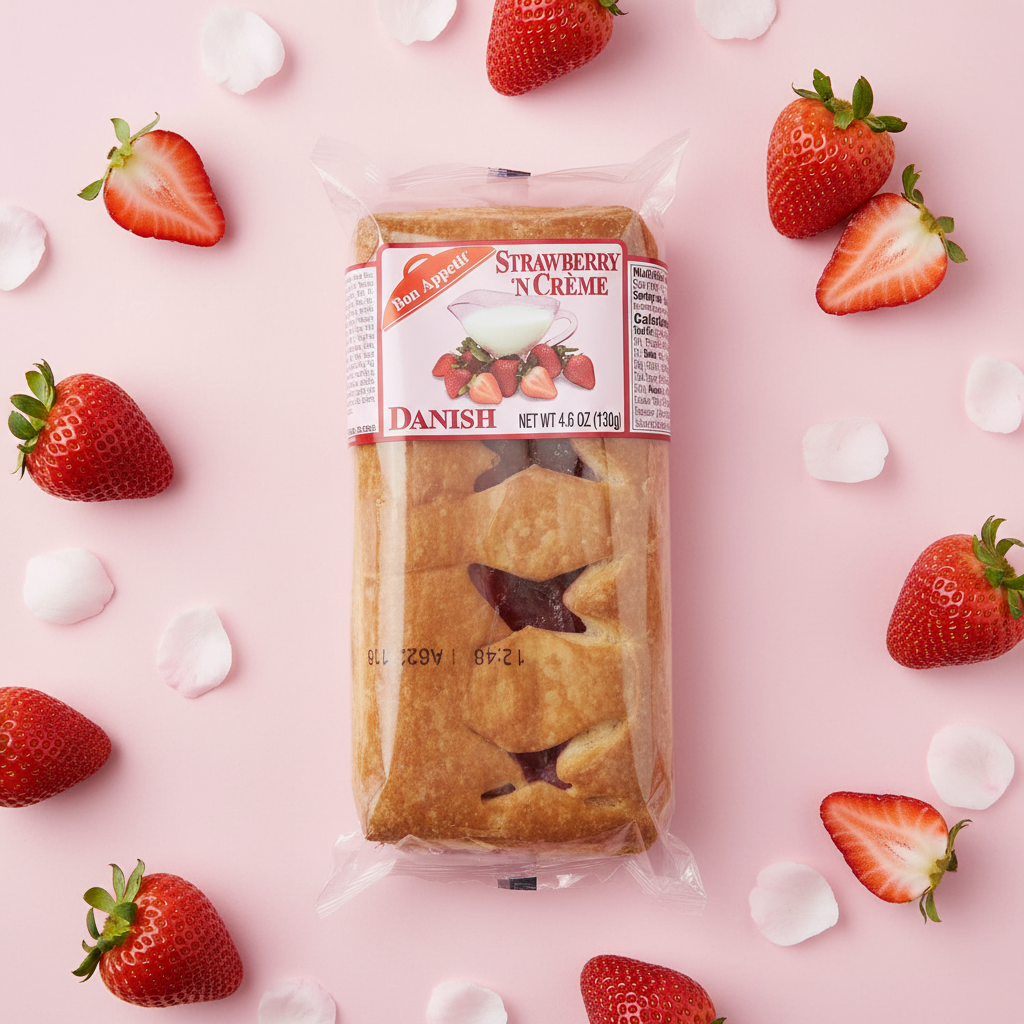 Strawberry Danish Pink Pastel