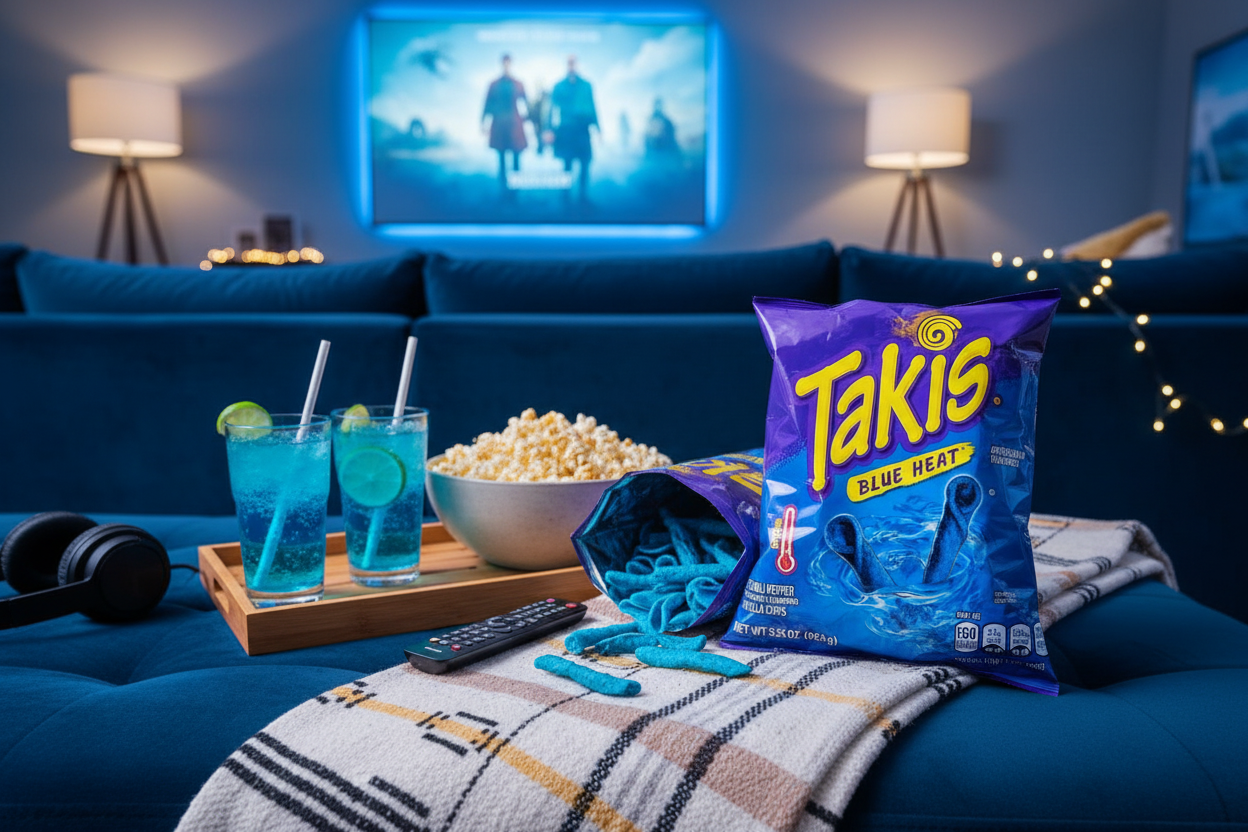Takis Blue Heat - Movie Night