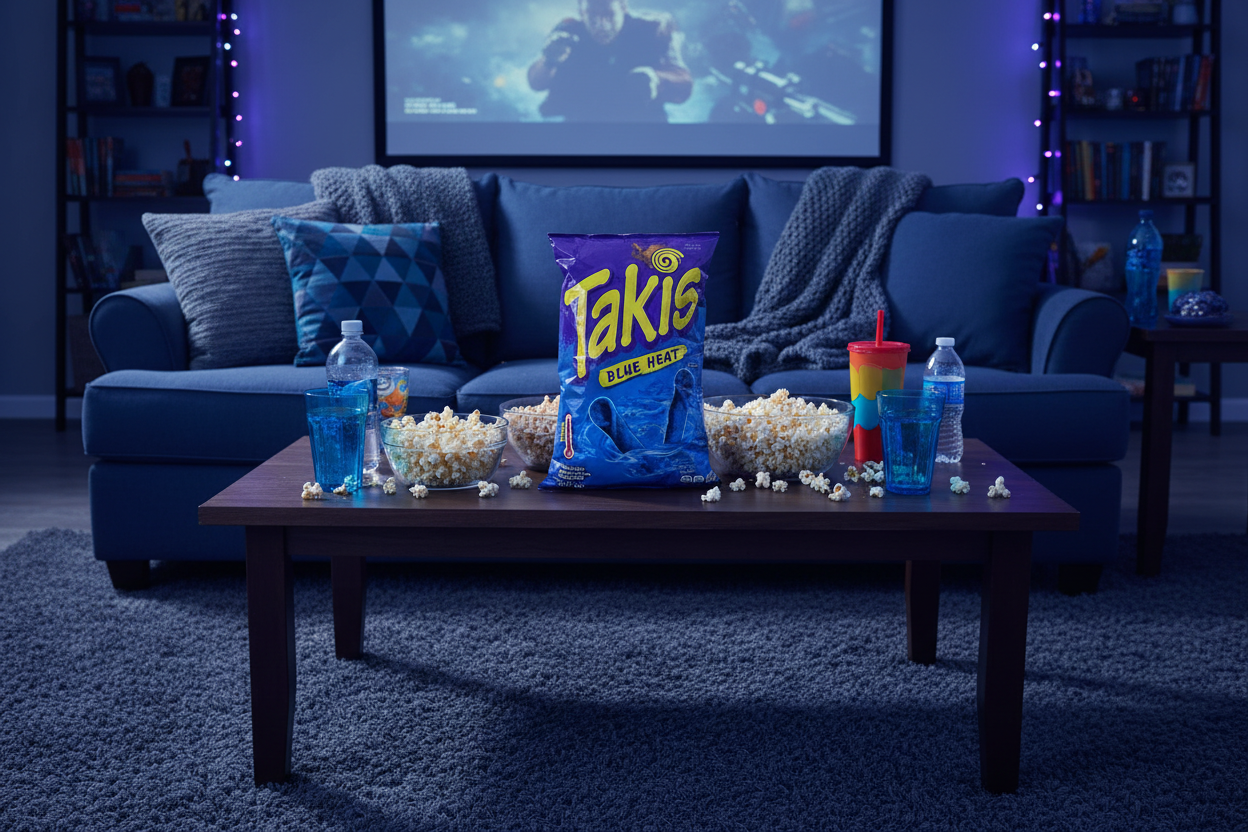 Takis Blue Heat - Movie Night