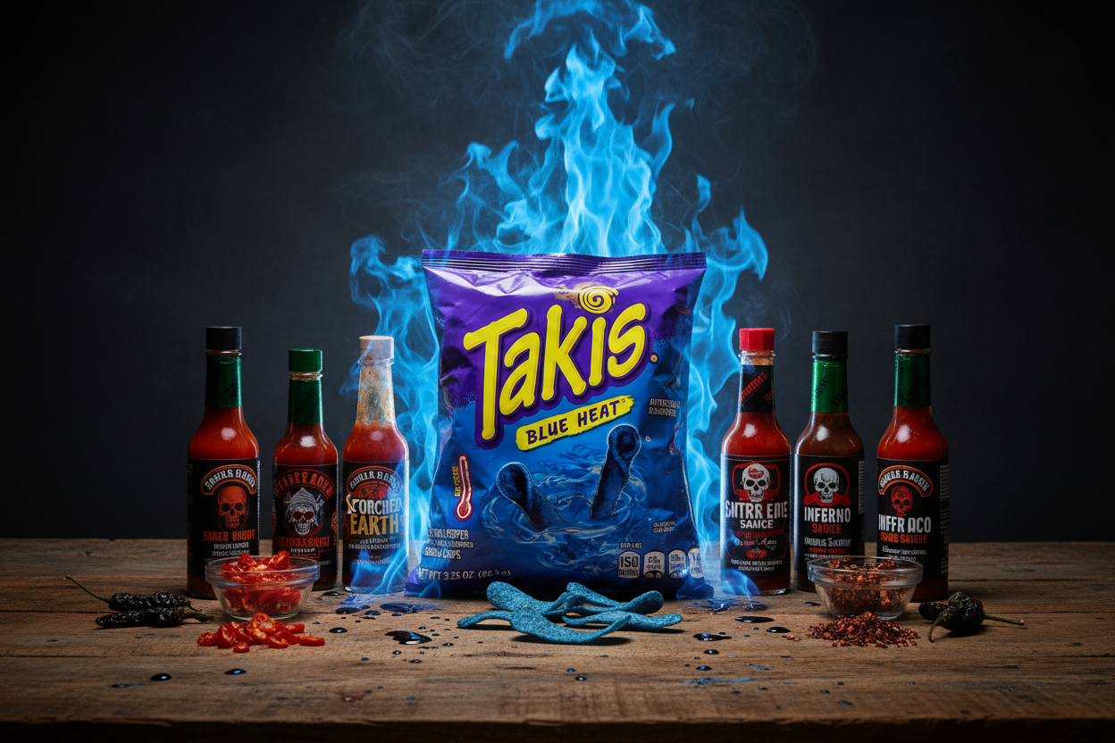 Takis Blue Heat - Spicy Challenge