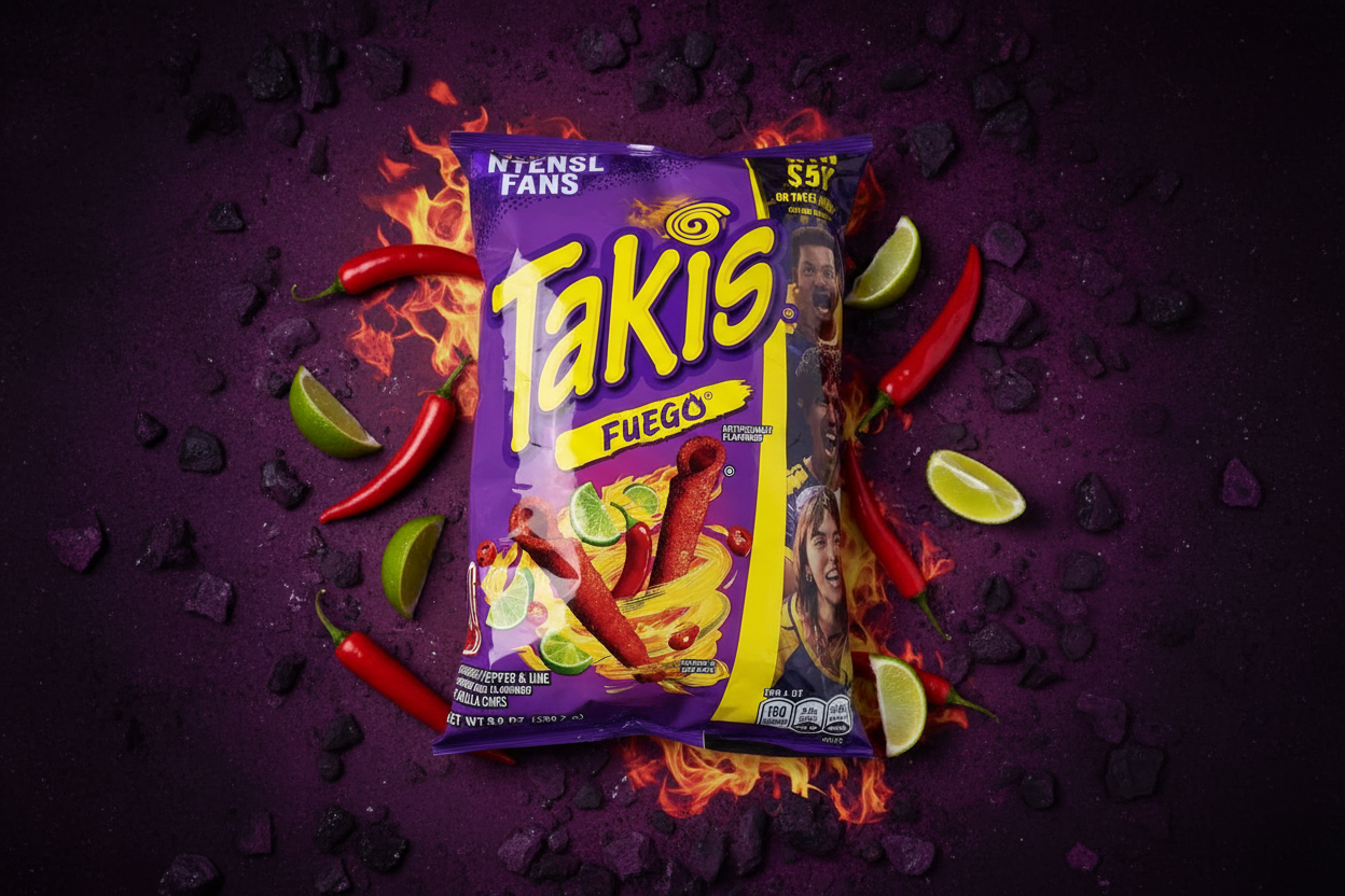 Takis Fuego Party - Flat Lay