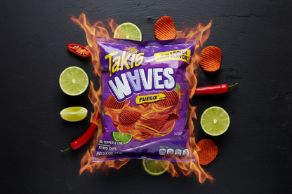 Takis Waves Fuego - Flat Lay