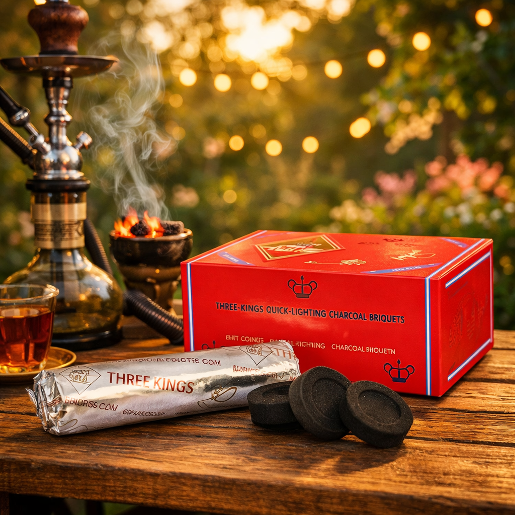 three king hookah charcoal
