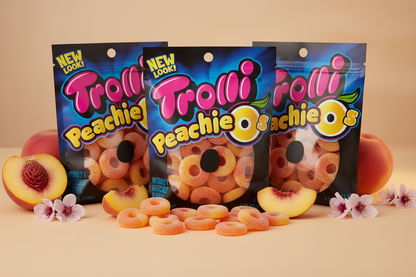 Trolli Gummies Peachie O's 4.25 oz 3 Pack