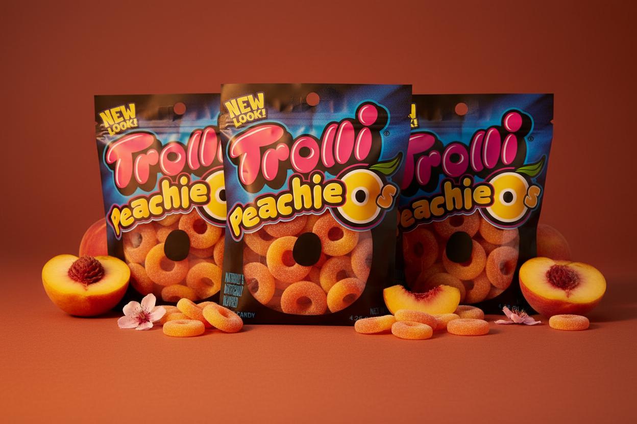 Trolli Gummies Peachie O's 4.25 oz 3 Pack