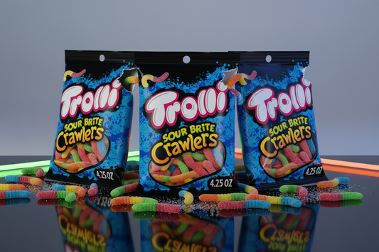 Trolli Gummies Sour Brite Crawlers 4.25 oz 3 Pack