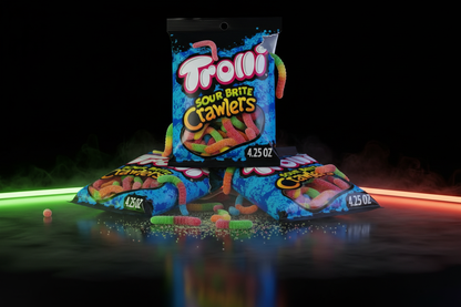 Trolli Gummies Sour Brite Crawlers 4.25 oz 3 Pack