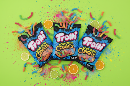 Trolli Gummies Sour Brite Crawlers 4.25 oz 3 Pack