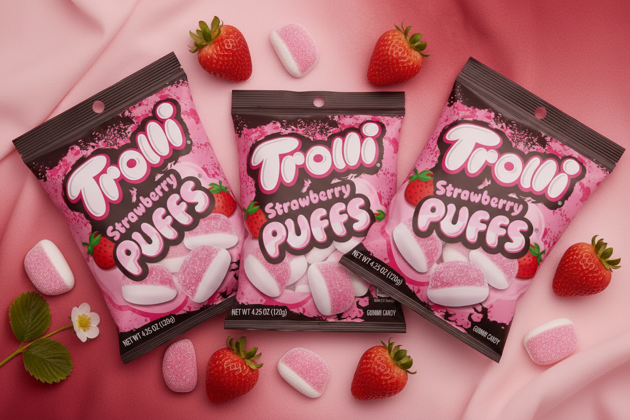 Trolli Gummies Strawberry Puff 4.25 oz 3 Pack