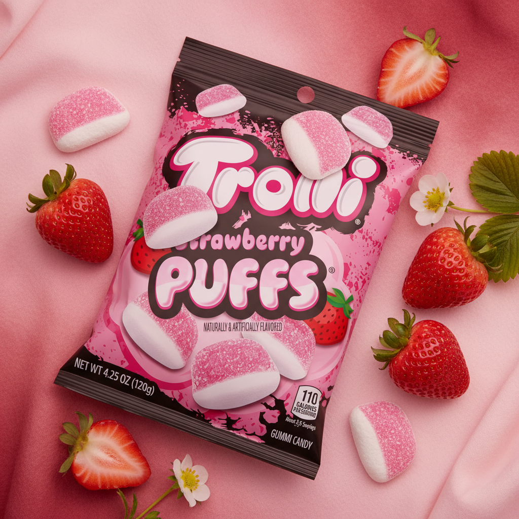 Trolli Strawberry Puff Gummies 4.25oz