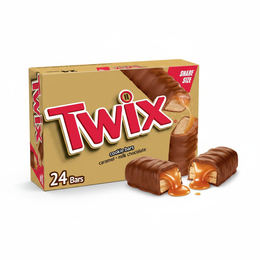 Twix Regular Size Candy Bar Box of 24