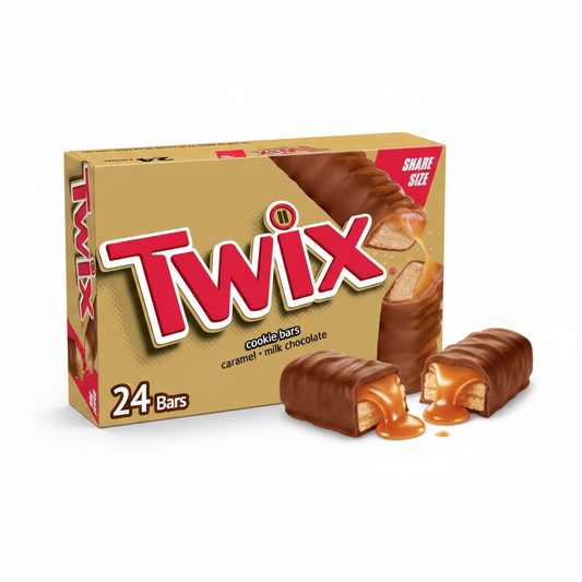 Twix Regular Size Candy Bar Box of 24