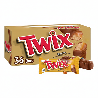 Twix Regular Size Candy Bar Box of 36