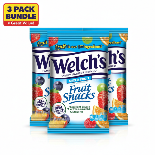 Welch's Fruit Snacks 3 Pack Bundle