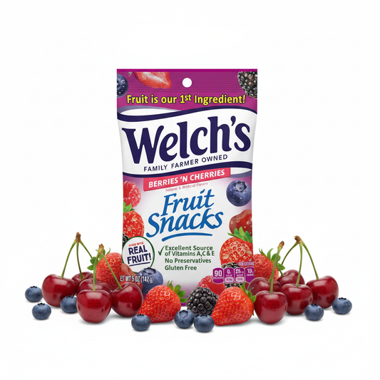 Welch's Fruit Snacks Berries 'N Cherries