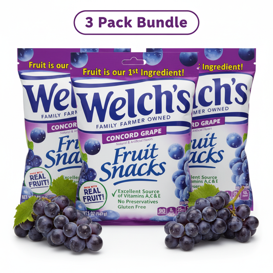 Welch's Fruit Snacks Concord Grape 3 Pack
