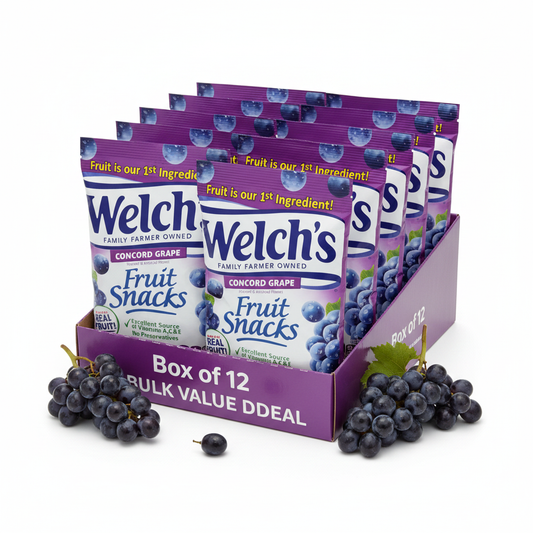 Welch's Fruit Snacks Concord Grape Box of 12