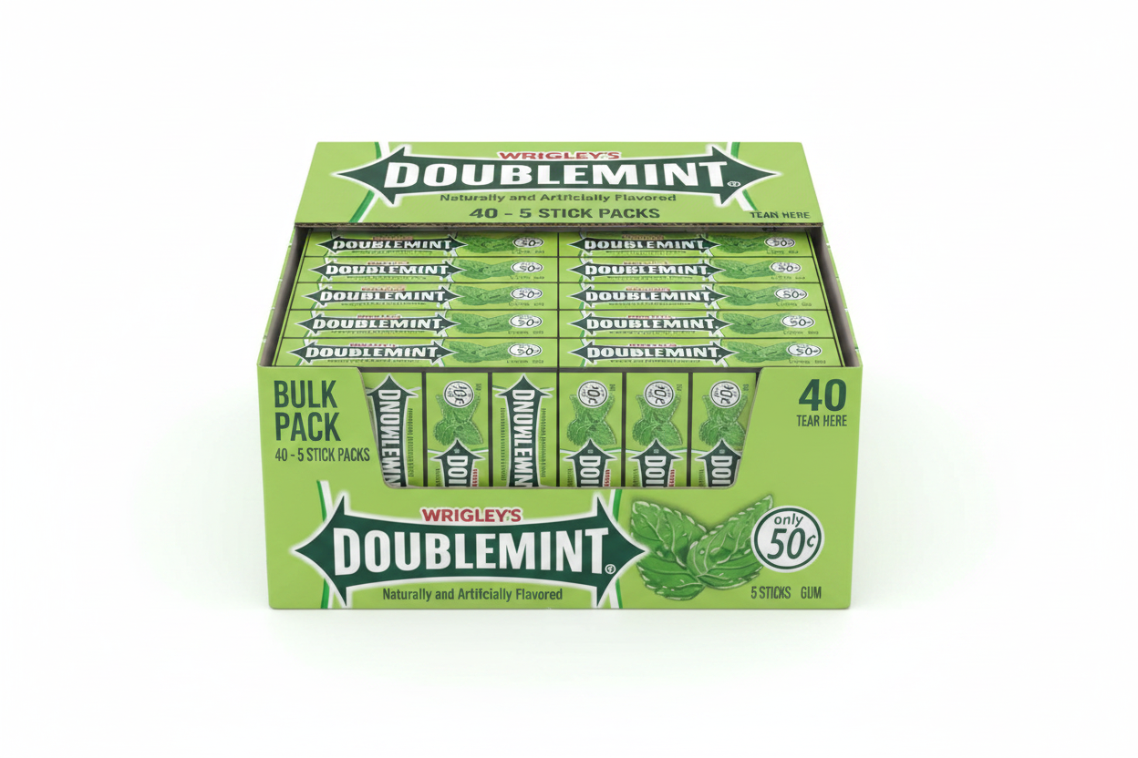 Wrigley's Doublemint Gum Box of 40