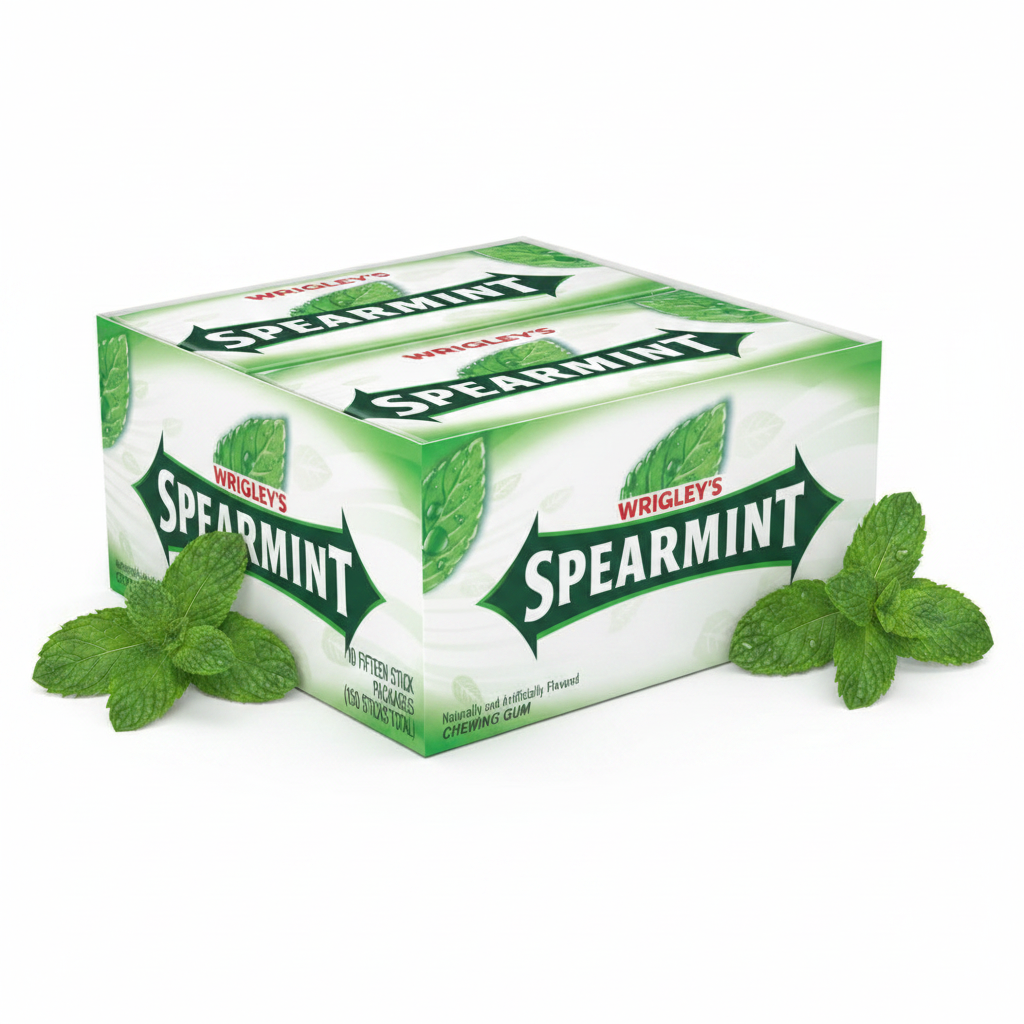 Wrigley's Spearmint Gum - Professional Product Image