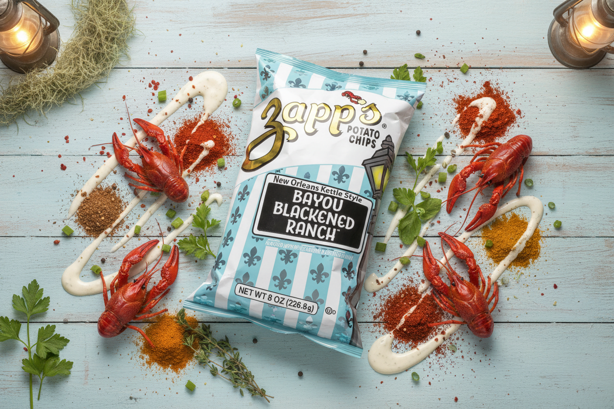 Zapp's Bayou Blackened Ranch - Flat Lay