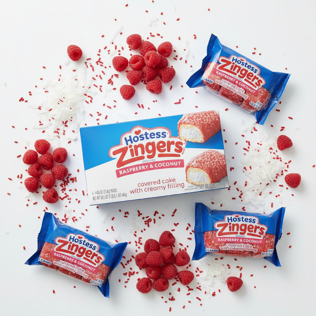 Zingers Box Flat Lay