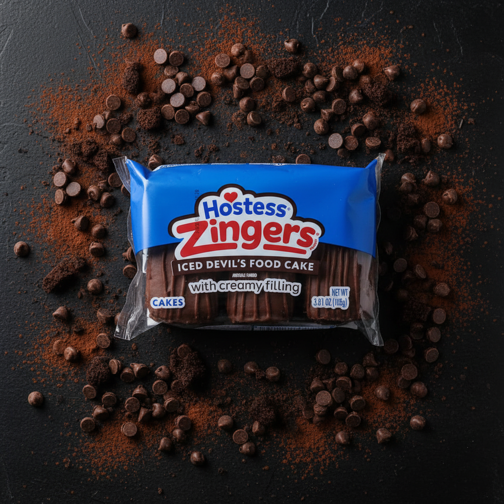 Zingers Devils Food Flat Lay