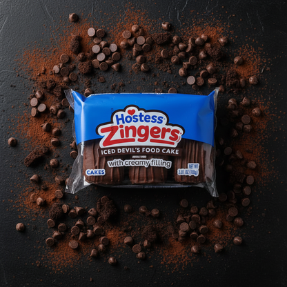 Zingers Devils Food Flat Lay