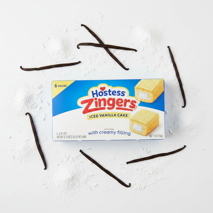 Zingers Vanilla Box Flat Lay