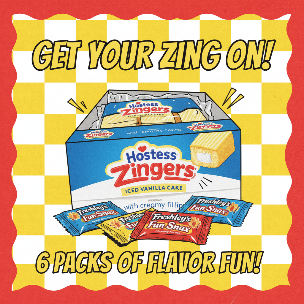 Zingers Vanilla Box Retro
