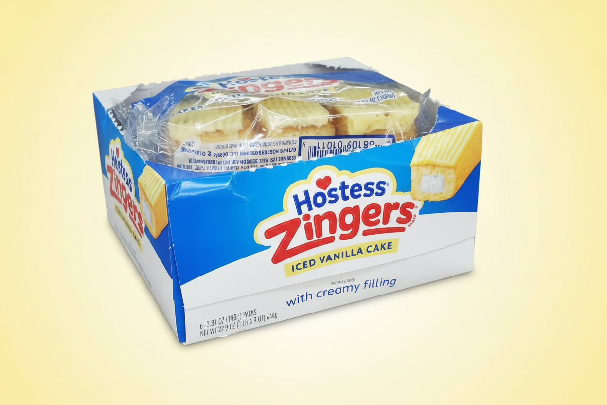 Zingers Vanilla Box Yellow